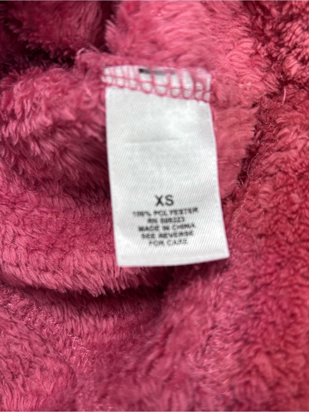 Magellan Outdoors Classic Fit Sherpa Quarter Zip Pullover Pink XS Cozy Fleece - Picture 4 of 10